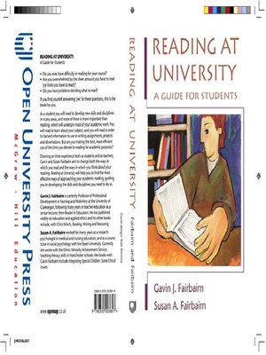 cover image of Reading at University